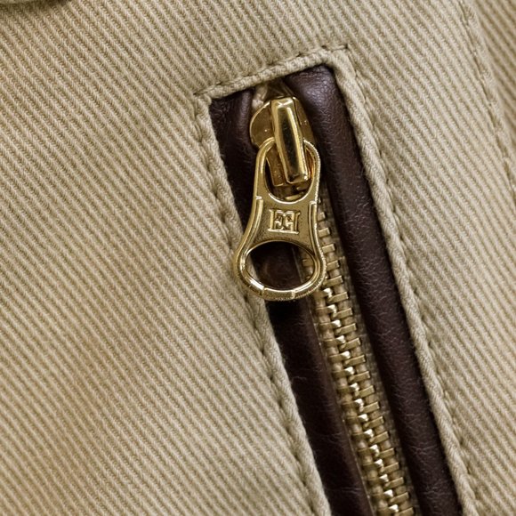 Escada Tavora Khaki Slim Twill Pants - Picture 6 of 12
